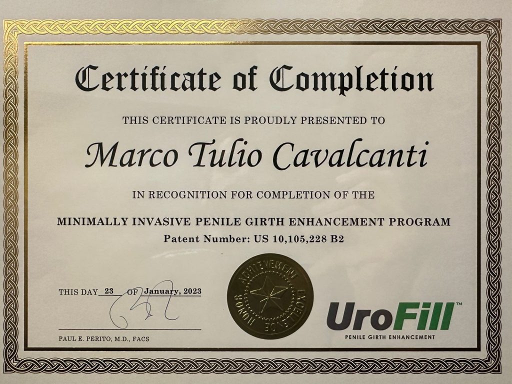 Certificado Urofill Marco Túlio Cavalcanti